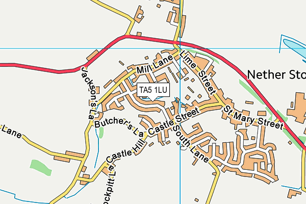 TA5 1LU map - OS VectorMap District (Ordnance Survey)