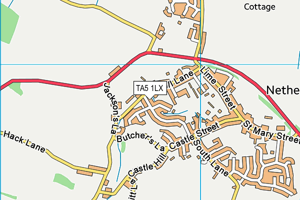 TA5 1LX map - OS VectorMap District (Ordnance Survey)