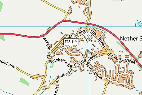 TA5 1LY map - OS VectorMap District (Ordnance Survey)