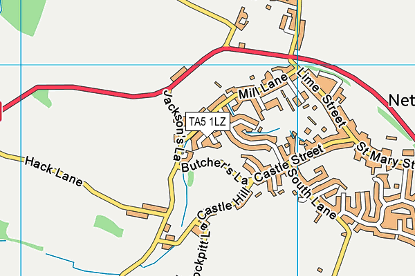 TA5 1LZ map - OS VectorMap District (Ordnance Survey)