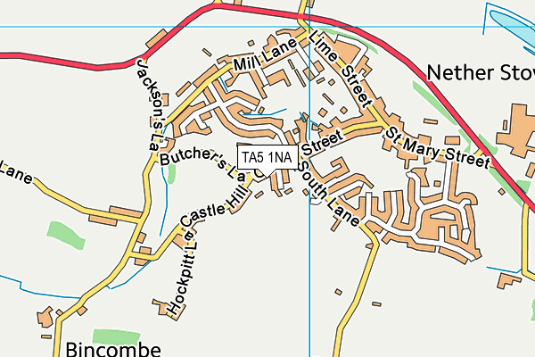 TA5 1NA map - OS VectorMap District (Ordnance Survey)