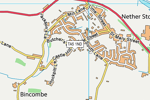 TA5 1ND map - OS VectorMap District (Ordnance Survey)