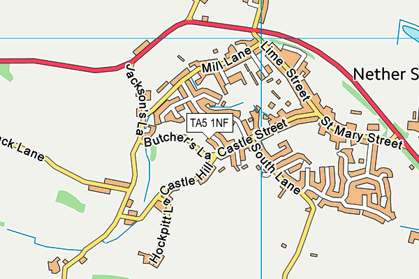TA5 1NF map - OS VectorMap District (Ordnance Survey)