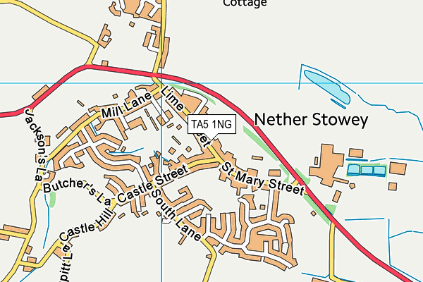 TA5 1NG map - OS VectorMap District (Ordnance Survey)