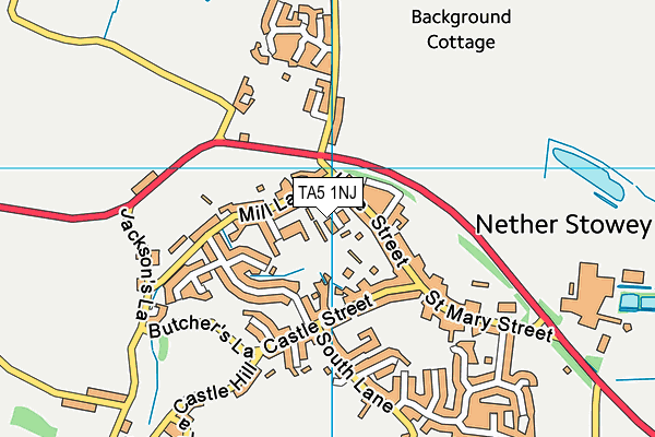 TA5 1NJ map - OS VectorMap District (Ordnance Survey)