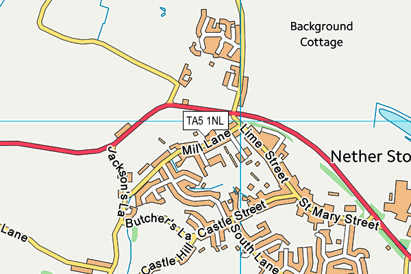 TA5 1NL map - OS VectorMap District (Ordnance Survey)