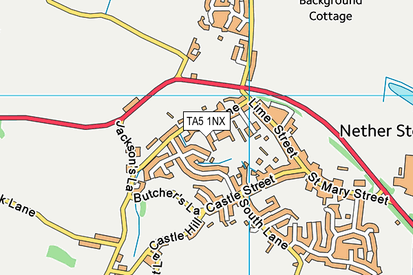 TA5 1NX map - OS VectorMap District (Ordnance Survey)
