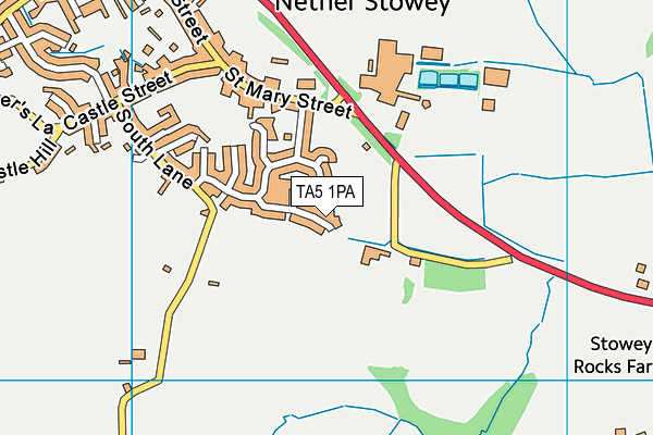 TA5 1PA map - OS VectorMap District (Ordnance Survey)