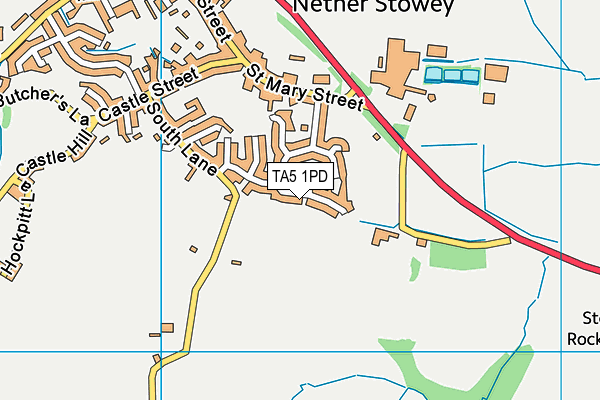 TA5 1PD map - OS VectorMap District (Ordnance Survey)