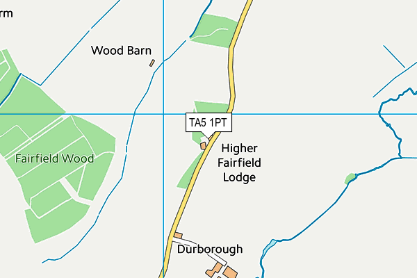 TA5 1PT map - OS VectorMap District (Ordnance Survey)