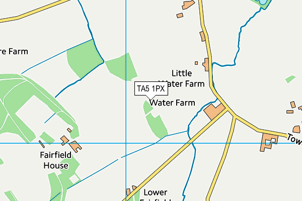 TA5 1PX map - OS VectorMap District (Ordnance Survey)