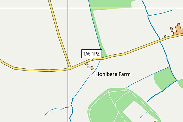 TA5 1PZ map - OS VectorMap District (Ordnance Survey)