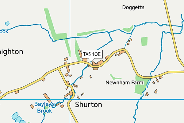 TA5 1QE map - OS VectorMap District (Ordnance Survey)