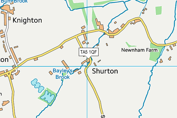 TA5 1QF map - OS VectorMap District (Ordnance Survey)