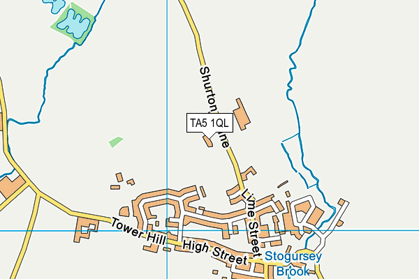 TA5 1QL map - OS VectorMap District (Ordnance Survey)