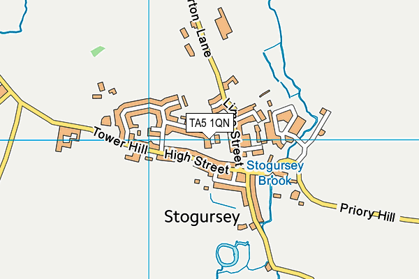 TA5 1QN map - OS VectorMap District (Ordnance Survey)