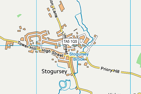 TA5 1QS map - OS VectorMap District (Ordnance Survey)