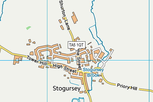 TA5 1QT map - OS VectorMap District (Ordnance Survey)