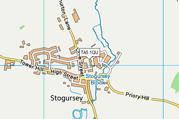 TA5 1QU map - OS VectorMap District (Ordnance Survey)