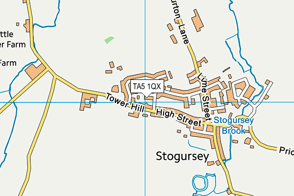 TA5 1QX map - OS VectorMap District (Ordnance Survey)