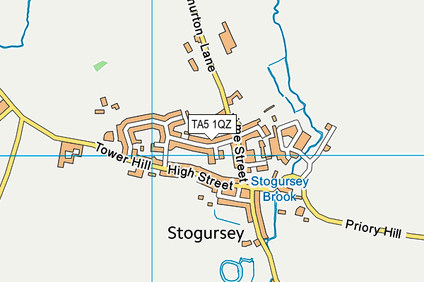 TA5 1QZ map - OS VectorMap District (Ordnance Survey)