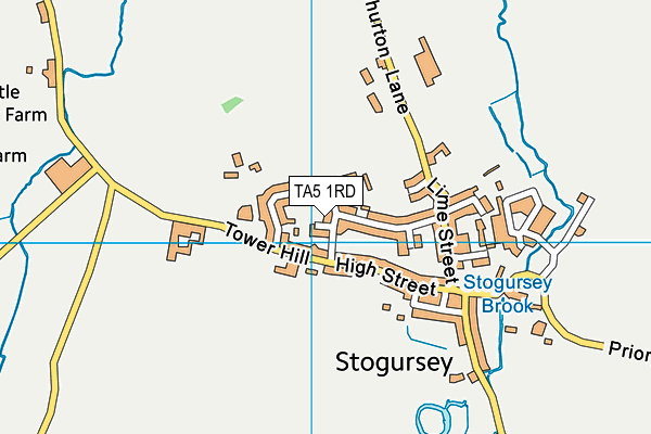 TA5 1RD map - OS VectorMap District (Ordnance Survey)