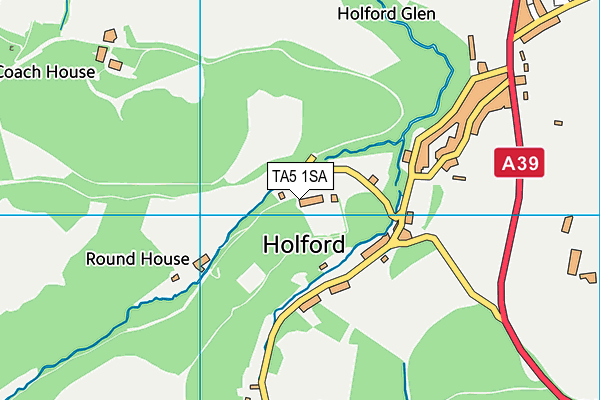 TA5 1SA map - OS VectorMap District (Ordnance Survey)