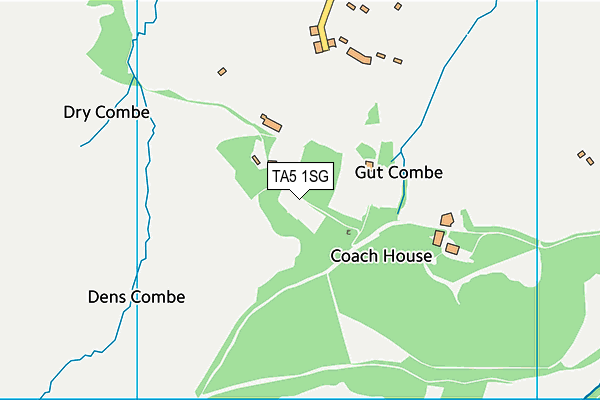 TA5 1SG map - OS VectorMap District (Ordnance Survey)