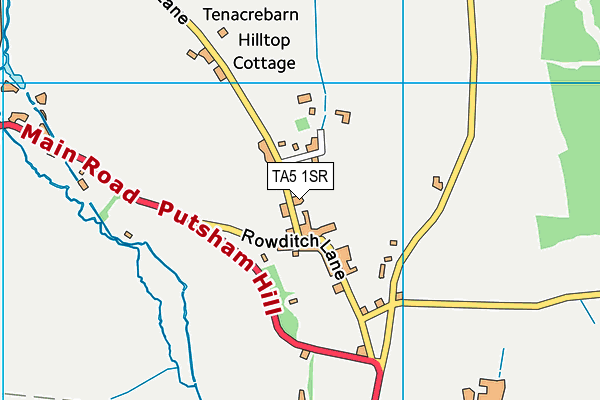 TA5 1SR map - OS VectorMap District (Ordnance Survey)