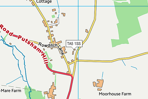 TA5 1SS map - OS VectorMap District (Ordnance Survey)