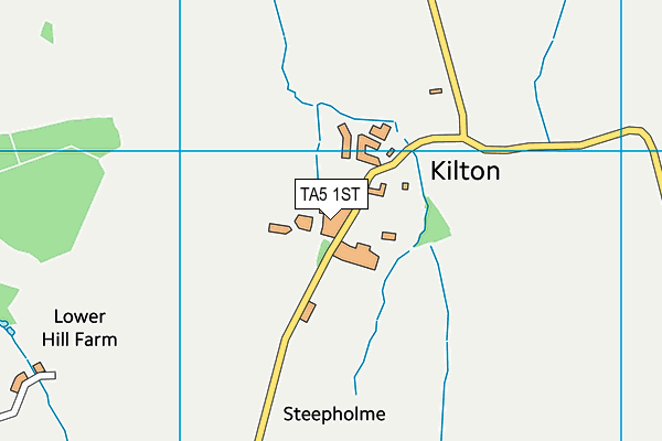 TA5 1ST map - OS VectorMap District (Ordnance Survey)