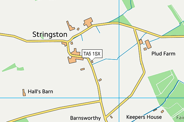 TA5 1SX map - OS VectorMap District (Ordnance Survey)