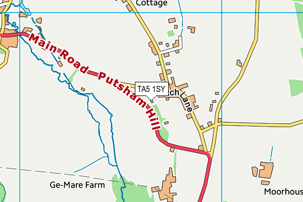 TA5 1SY map - OS VectorMap District (Ordnance Survey)