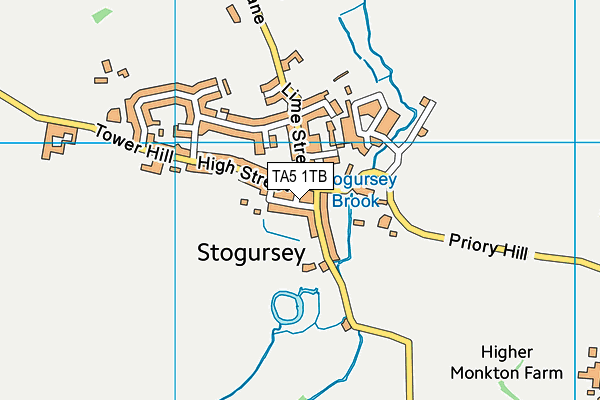 TA5 1TB map - OS VectorMap District (Ordnance Survey)