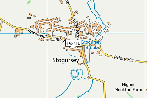 TA5 1TE map - OS VectorMap District (Ordnance Survey)