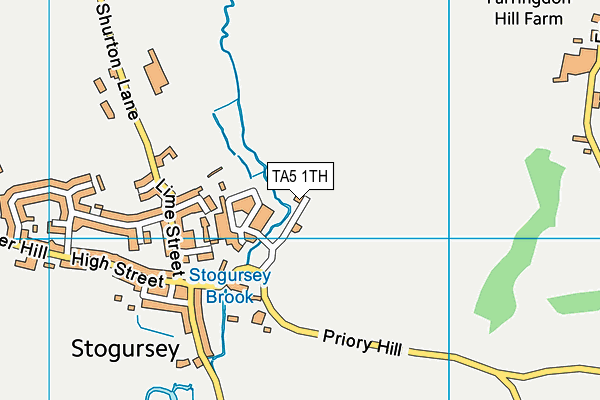 TA5 1TH map - OS VectorMap District (Ordnance Survey)