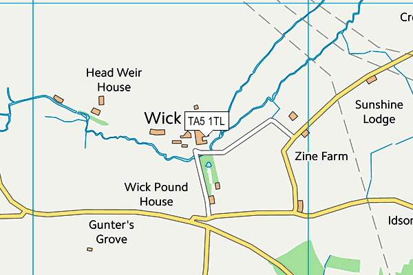 TA5 1TL map - OS VectorMap District (Ordnance Survey)