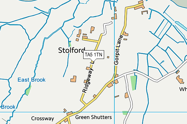 TA5 1TN map - OS VectorMap District (Ordnance Survey)