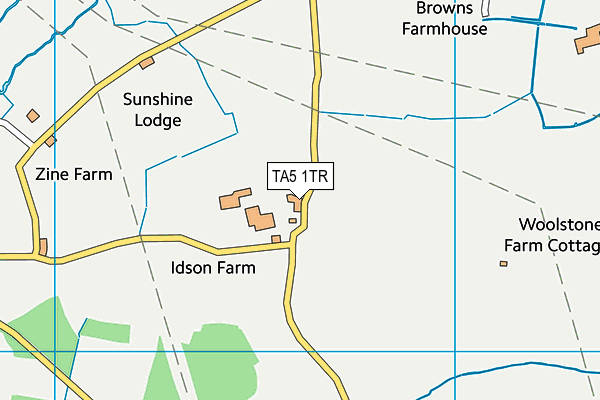 TA5 1TR map - OS VectorMap District (Ordnance Survey)