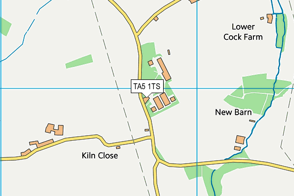 TA5 1TS map - OS VectorMap District (Ordnance Survey)