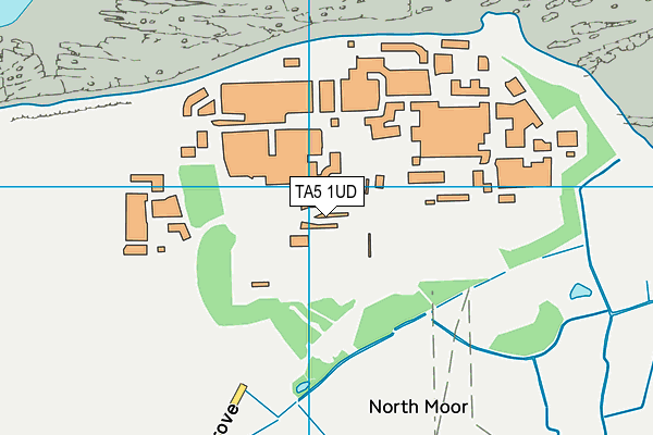 TA5 1UD map - OS VectorMap District (Ordnance Survey)