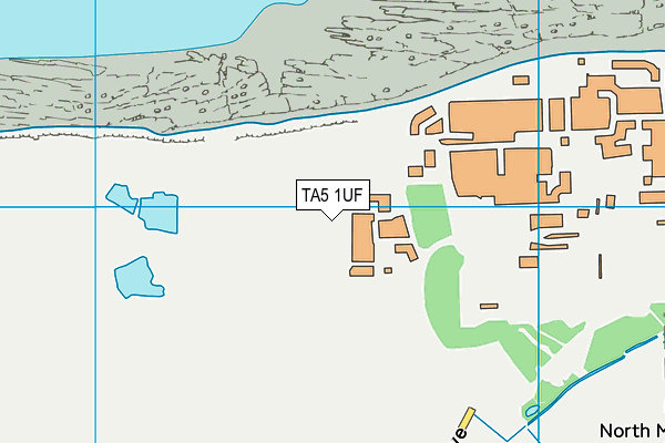 TA5 1UF map - OS VectorMap District (Ordnance Survey)