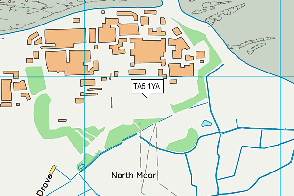 TA5 1YA map - OS VectorMap District (Ordnance Survey)