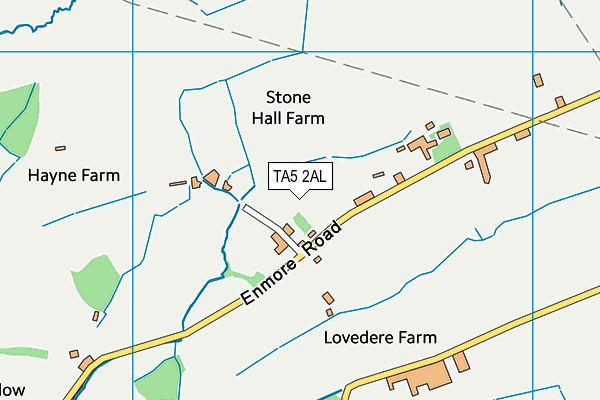 TA5 2AL map - OS VectorMap District (Ordnance Survey)