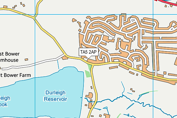 TA5 2AP map - OS VectorMap District (Ordnance Survey)