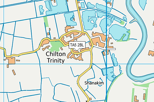 TA5 2BL map - OS VectorMap District (Ordnance Survey)