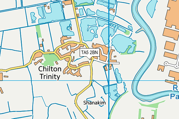 TA5 2BN map - OS VectorMap District (Ordnance Survey)