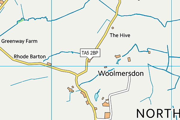 TA5 2BP map - OS VectorMap District (Ordnance Survey)