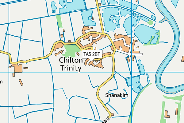 TA5 2BT map - OS VectorMap District (Ordnance Survey)