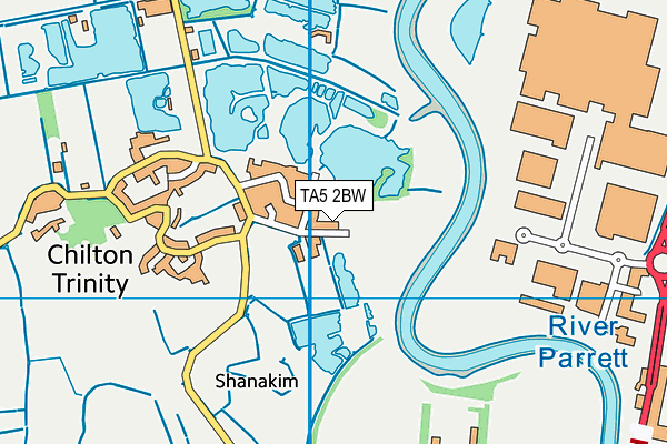 TA5 2BW map - OS VectorMap District (Ordnance Survey)